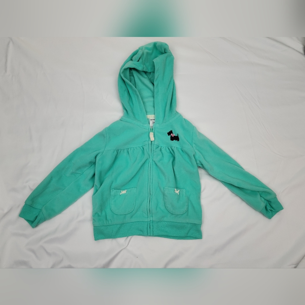 24M | Carter's | Doggy Hoodie | Color: Teal